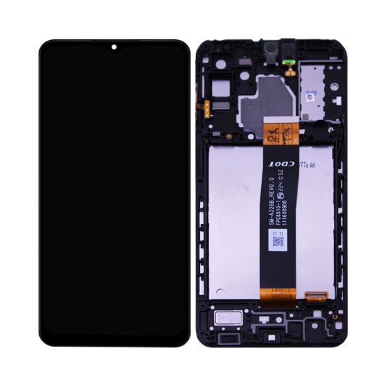 Touch+Display+Frame Samsung Galaxy A32 5G 2021/A326B Service Pack Preto